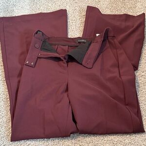 Express Women's Maroon Boot Cut Pants